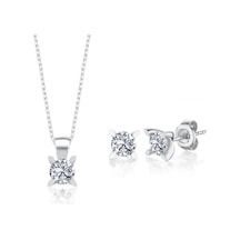 1.50 Karat Mia Zirconia Markiz Esinti Ikili Tektaş Gümüş Set
