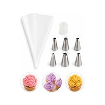 Arvale Krema Sıkma Torbası Seti 7'li Pasta, Cupcake Ve Kurabiye Süsleme Aparatı