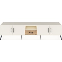 Arges Tv Ünitesi 3 Raflı Tek Çekmeceli 4 Kapaklı 220x30x51 Aytaşı-aytaşı/çam Aytası/atlas Çam - Aytası