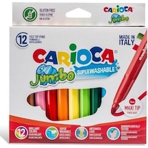 Carioca Keçeli Boya Kal Jumbo Süper Yıkanabilir 12 Li 40569