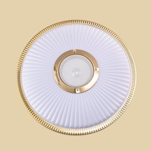 Ledx 24w Bluetooth Hoparlörlü Dekoratif Ledli Tavan Armatürü Hoparlörlü Altın - Beyaz
