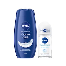 Creme Care Nemlendirici Duş Jeli 250ml Ve Roll-on Deodorant Fresh Natural 50ml, 72 Saat Ter Koruması Diğer