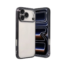 Apple iPhone Uyumlu  17 Pro Uyumlu Lensli Silikon - Siyah