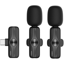 Elebest M3pro 2.4ghz Kablosuz Yaka Mikrofonu Tip-c Cihaz Mini Boyutlu Gürültü Azaltma Kayıt Mikrofonu 2 Mikrofon + 1 Alıcı 689901221a