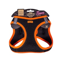 Doggie Havalı Dokuma Neon Serisi Küçük Irk Göğüs Tasması Turuncu M-38-44Cm Turuncu