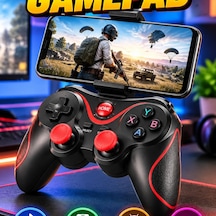 Bluetooth Telefon Tutuculu Joystik Gamepad Android Uyumlu Oyun Kolu