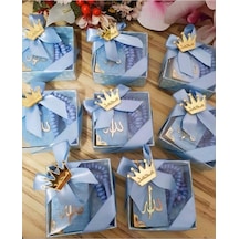 Mini Kuran Tesbih Seti Mavi 10'lu Paket