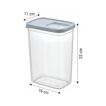 Şeffaf Erzak Kabı Kapağı Süzgülü Saklama Ve Düzenleme Kabı Plastik Gıda Saklama Kabı Bakliyat Makarna Un Şeker Saklama Kutusu 1 Adet Asorti Renk 2,4 Litre