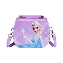 Sevimli Karikatür Anime Elsa Prenses Askılı Çanta Moda Kız Çanta Küçük Çanta Om Pink Pembe