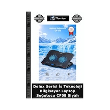 Delux Serisi İs Teknoloji Bilgisayar Laptop Soğutucu Cf08 Siyah
