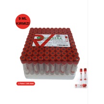 Vakumlu Tüp 9 Ml Kırmızı 100'lü Paket