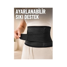 Genel Markalar Elastik Bel Destek Korsesi Ayarlanabilir Cırtlı Sıkma Bantlı Bel Kemeri Standart Standart