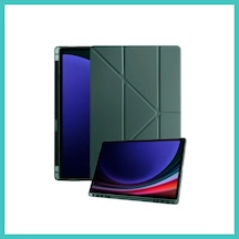 Ny Joy Samsung Galaxy Tab A11 Plus Kalemlikli Mars Tablet Kılıfı - Koyu Yeşil Nyjoybz