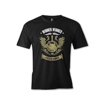 Winner Winner - Wings Siyah Erkek Tshirt