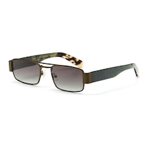 Kilian Sesto C3 54 Unisex Dikdörtgen Yeşil Metal Güneş Gözlüğü Yeşil