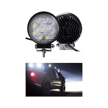 9 Led Yuvarlak Çalışma Lambası Off Road Traktör Tekne