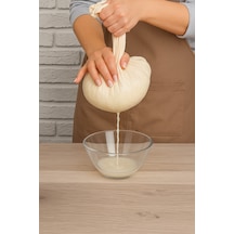 Organik %100 Pamuklu Süt Peynir Sos Süzme Bezi 3'lü Set Bej