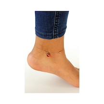 Damla Taşlı Tasarım 925 Ayar Kadın Gümüş Halhal Gümüş