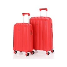 Mçs Polipropilen 2li Valiz Seti Orta & Kabin V305 S21yy1000076-set 00004 Kırmızı
