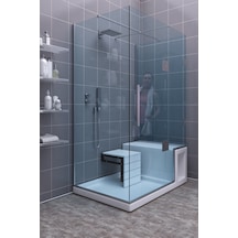 Sardunya Katlanabilir Banyo Duş Taburesi Beyaz