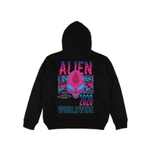 Tarzsokak Alien Siyah Oversize Unisex Kapüşonlu Sweatshirt Hoodie