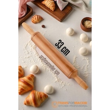 Ahşap Merdane Hamur Açma Merdanesi - 33 Cm Küçük Mutfak Merdanesi 721901 Ahşap