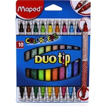 Maped Keçeli Boya Kalemi Peps Duo Tip 10 Renk 849010