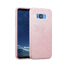 Samsung Galaxy S8 Plus Kılıf Sparkle Shiny Rose Gold