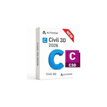Autodesk Civil 3d 2026 + Autocad 2026 Windows - 1 Pc 1 Yıl Autodesk Key
