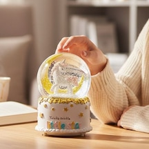 Unicorn Dönen Büyük Boy Püskürmeli Işıklı Müzikli Kar Küresi