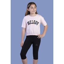 Toontoy Kids Toontoy Kız Çocuk Baskılı Takım Pudra