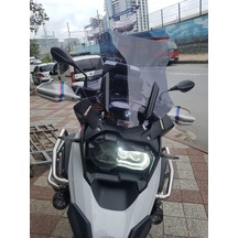 19-24 Bmw 1250Gs 1250Adv Uzun Ön Cam Zeus Koyu Füme 52 CM 4 MM