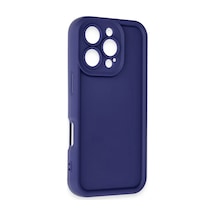 Newface Apple iPhone Uyumlu 16 Pro Max Kılıf Viera Silikon - Lacivert Diğer