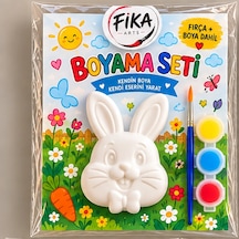 Tavşan Rölyef Figür Taş Tozu Boyama Seti