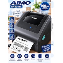 Aimo D450-bt Bluetooth Termal Etiket Yazıcı 203 Dpı 150 Mm/sn  Barkod Ve Qr Kod Usb Yazıcısı