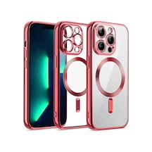 Apple Uyumlu iPhone 12 Pro Uyumlu Kılıf Kross Magneticsafe Kapak - Kırmızı