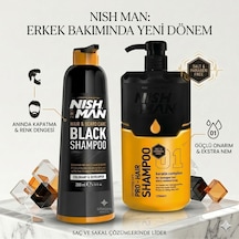 Saç Ve Sakal Siyahlaştırıcı Şampuan Kolay Kullanım 200 Ml / + 1250 Ml Tuzsuz Şampuan