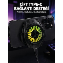 Manyetik Bağlantılı Çift Type-c Girişli Telefon Soğutucu - Lisinya