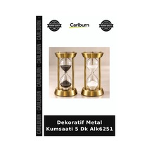 Dekoratif Metal Kumsaati 5 Dk Alk6251 Kutlama Hediyelik Eşya Ofis Objesi Çok Renkli
