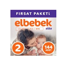 Elbebek Elite Bebek Bezi 2 Numara Mini Fırsat Paketi 144 Adet 2'li