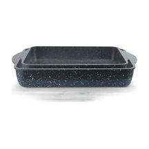 ThermoAd 2'li Döküm Granit Kare Tepsi Unisex 30-35 CM