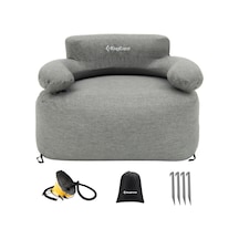 Kingcamp Single Inflatable Sofa Premium Şişme Koltuk Gri