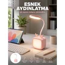 Mey İthalat Şarj Edilebilir Led Masa Lambası Kablosuz Taşınabilir Gece Lambası Renkli