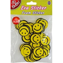 Bu-bu Eva Sticker Gülen Yüz Orta Bubu-sts030 Çok Renkli