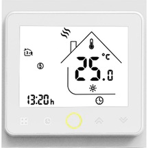 Vkemall Akıllı Intellight Sıcaklık Kontrol 5A Su / Gaz Kazanı Termostatı Beyaz