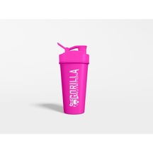 Gorilla Nutrition Shaker Pembe Üzeri Beyaz Baskılı