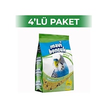 Mavi Boncuk Natural Kabuksuz Muhabbet Kuşu Yemi 400 Gr 4 Adet
