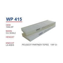 Wunder Peugeot Partner Tepee 2012 Polen Filtresi Oem No:1444 Xf