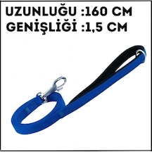 Uyguna-yakala Mavi -1.5 160 Cm Dokuma Gezdirme Kayışı-ma.488 Çok Renkli