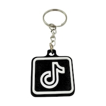 Nfc Anahtarlık - Tiktok Anahtarlık Siyah Model 2 3,5 Cm